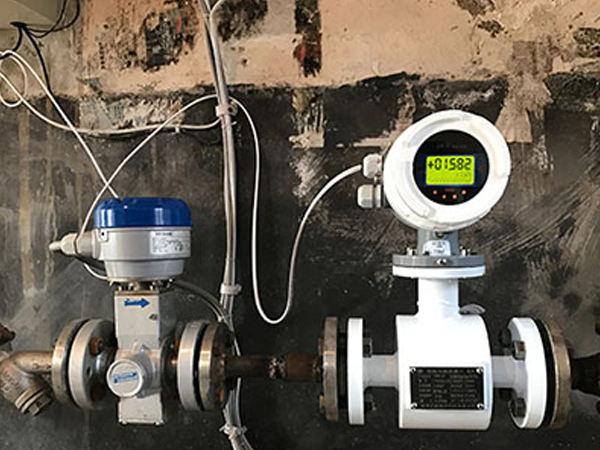 Flow meter for sewage plant
